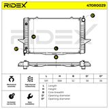 RIDEX Kylare, motorkylning 470R0029