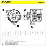 RIDEX Генератор 4G0281