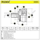 RIDEX Ledsats, drivaxel 5J0014