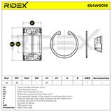 RIDEX Pyöränlaakerisarja 654W0018