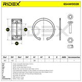 RIDEX Pyöränlaakerisarja 654W0028