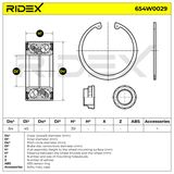 RIDEX Pyöränlaakerisarja 654W0029