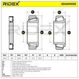 RIDEX Pyöränlaakerisarja 654W0032