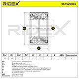 RIDEX Pyöränlaakerisarja 654W0035