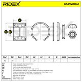 RIDEX Pyöränlaakerisarja 654W0041