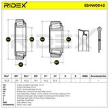 RIDEX Pyöränlaakerisarja 654W0042