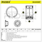 RIDEX Pyöränlaakerisarja 654W0087