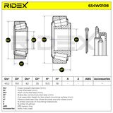 RIDEX Pyöränlaakerisarja 654W0108