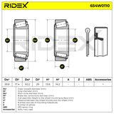 RIDEX Pyöränlaakerisarja 654W0110