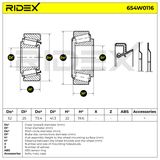 RIDEX Pyöränlaakerisarja 654W0116