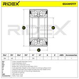 RIDEX Pyöränlaakerisarja 654W0117