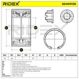 RIDEX Pyöränlaakerisarja 654W0126
