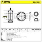 RIDEX Pyöränlaakerisarja 654W0127
