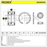 RIDEX Pyöränlaakerisarja 654W0146