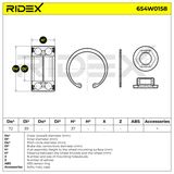 RIDEX Pyöränlaakerisarja 654W0158