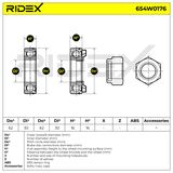 RIDEX Pyöränlaakerisarja 654W0176