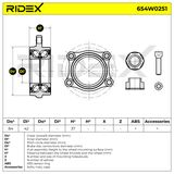 RIDEX Pyöränlaakerisarja 654W0251