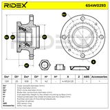 RIDEX Pyöränlaakerisarja 654W0293