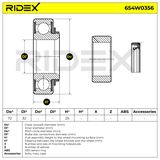 RIDEX Pyöränlaakerisarja 654W0356