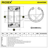 RIDEX Pyöränlaakerisarja 654W0366