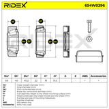 RIDEX Pyöränlaakerisarja 654W0396