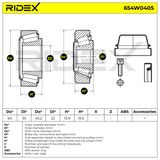 RIDEX Pyöränlaakerisarja 654W0405