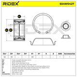 RIDEX Pyöränlaakerisarja 654W0427