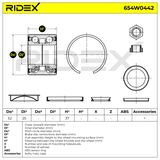 RIDEX Pyöränlaakerisarja 654W0442