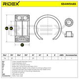 RIDEX Pyöränlaakerisarja 654W0465