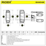 RIDEX Pyöränlaakerisarja 654W0466