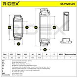 RIDEX Pyöränlaakerisarja 654W0470