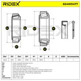 RIDEX Pyöränlaakerisarja 654W0477