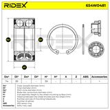 RIDEX Pyöränlaakerisarja 654W0481