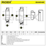 RIDEX Pyöränlaakerisarja 654W0482
