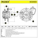 RIDEX Pyöränlaakerisarja 654W0553