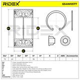 RIDEX Pyöränlaakerisarja 654W0577