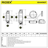 RIDEX Pyöränlaakerisarja 654W0627