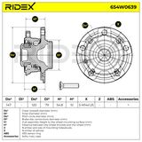 RIDEX Pyöränlaakerisarja 654W0639