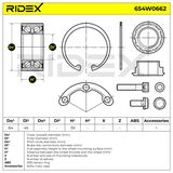 RIDEX Pyöränlaakerisarja 654W0662