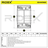 RIDEX Pyöränlaakerisarja 654W0665