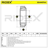RIDEX Pyöränlaakerisarja 654W0744