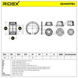 RIDEX Pyöränlaakerisarja 654W0784
