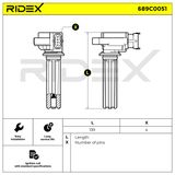 RIDEX Катушка зажигания 689C0051