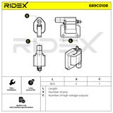 RIDEX Süütepool 689C0108