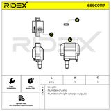 RIDEX Катушка зажигания 689C0117