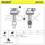 RIDEX Катушка зажигания 689C0150