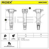 RIDEX Катушка зажигания 689C0169