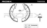 RIDEX Bromsbackar, sats 70B0026