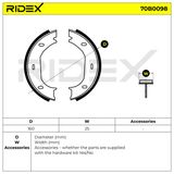 RIDEX Bromsbackar, sats 70B0098