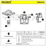 RIDEX Тормозной суппорт 78B0076